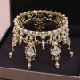 wholesale corea Alloy Water Lead Handmade Wedding Bridal big tall pageant crowns wholesale corea Alloy Water Lead Handmade Wedding Bridal big tall pageant crowns