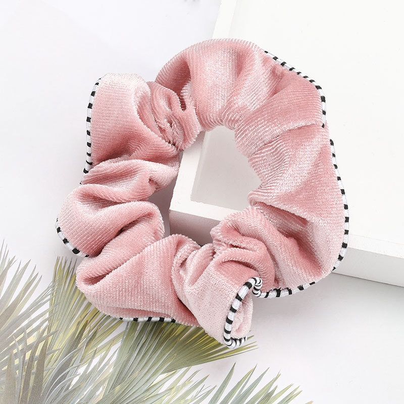2020 Custom Women Hair Accessories Elastic Plain Color Velvet Hair Scrunchies