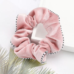 2020 Custom Women Hair Accessories Elastic Plain Color Velvet Hair Scrunchies