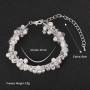 Beauty zodiac party bride crystal silver jewelry  pearl charm wedding  beaded bracelet
