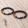 Fashion Design Reiki Gemstone 7 Chakra Agate Stone Lava Stone Beads Bracelets for Women or Men Fashion Design Reiki Gemstone 7 Chakra Agate Stone Lava Stone Beads Bracelets for Women or Men