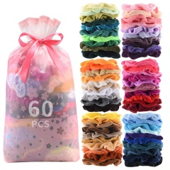 2020 new arrival bulk hair accessories 60 colors set packing hair ties velvet hair scrunchies 2020 new arrival bulk hair accessories 60 colors set packing hair ties velvet hair scrunchies