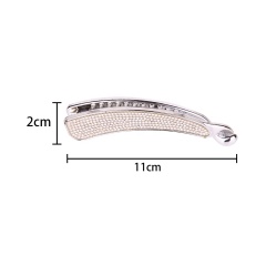 Fashion full diamond toothed pearl crystal headdress decoration vertical hair claw ponytail clips