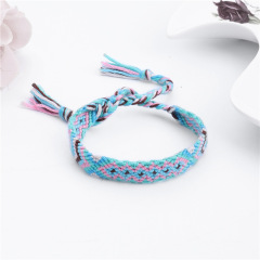 Bohemian ethnic wind braided friendship bracelet colorful totem jewelry Nepal bracelet
