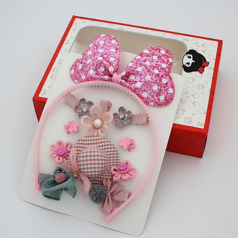 Kids Mickey cartoon flower hair band hat barrettes hair accessories Kids Mickey cartoon flower hair band hat barrettes hair accessories