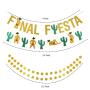 Green Cactus Cake Toppers Banner mexican party decorations supplies