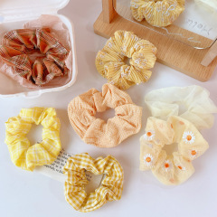 summer and spring custom soft floral print fabric elastic hair scrunchies hair tie for women summer and spring custom soft floral print fabric elastic hair scrunchies hair tie for women