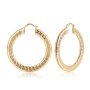 wholesale simple 18K gold plated texture copper ladies fashion earrings wholesale simple 18K gold plated texture copper ladies fashion earrings