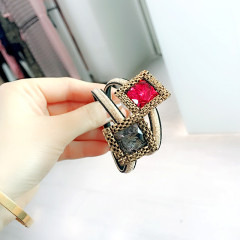 2019 Beautiful glitter crystal rhinestone Elegant Korean Accessories Women Hair ties