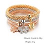 Ins Amazon Cheap Jewelry Gold plated Chain Layer Rhinestone Bangle popcorn bracelet for Women Ins Amazon Cheap Jewelry Gold plated Chain Layer Rhinestone Bangle popcorn bracelet for Women