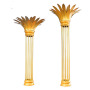 many designs custom metal gold event hall props background stage wedding decoration pillars
