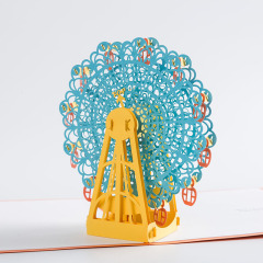 amazon custom 3D greeting Paper Ferris Wheel Pop Up Card Collectible Greeting Cards Kirigami cards amazon custom 3D greeting Paper Ferris Wheel Pop Up Card Collectible Greeting Cards Kirigami cards