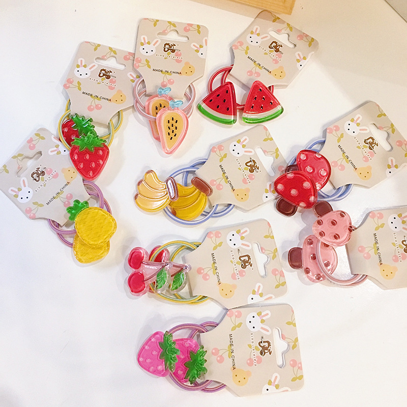 wholesale summer carton animal fruit baby girls elastic kids hair ties wholesale summer carton animal fruit baby girls elastic kids hair ties