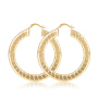 wholesale simple 18K gold plated texture copper ladies fashion earrings wholesale simple 18K gold plated texture copper ladies fashion earrings