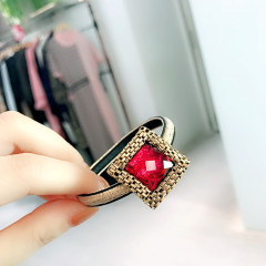 2019 Beautiful glitter crystal rhinestone Elegant Korean Accessories Women Hair ties