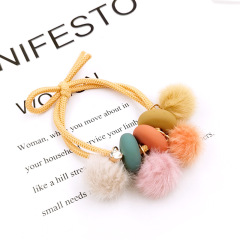 Fall and winter Ins hot baby kids cute plush ball hair ties hair band for girls