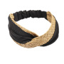Wholesale tropical hair accessories straw raffia braided headbands Wholesale tropical hair accessories straw raffia braided headbands