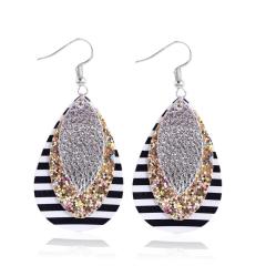 2020 European and American popular new style Fashion jewelry leather earrings