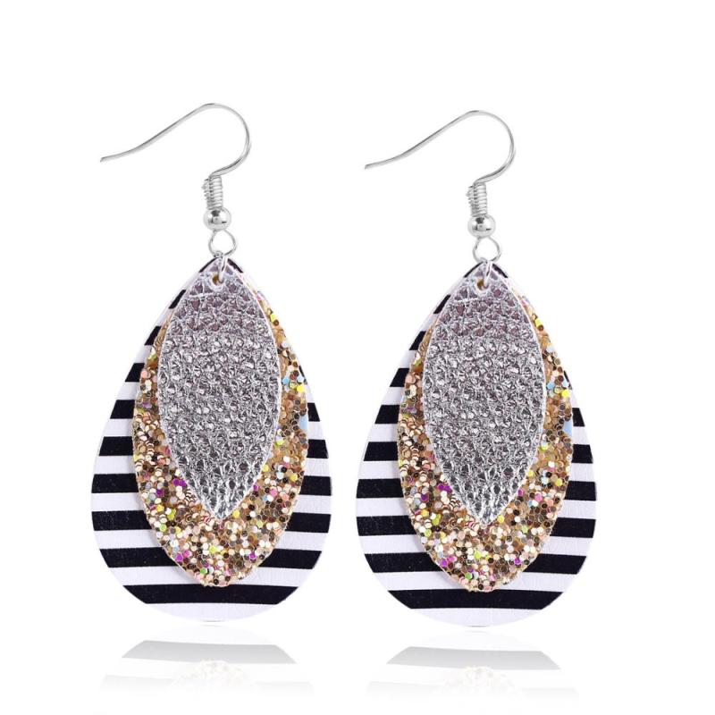 2020 European and American popular new style Fashion jewelry leather earrings 2020 European and American popular new style Fashion jewelry leather earrings