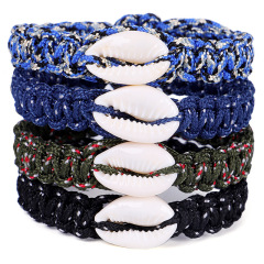 2020 new trendy fashion summer women or men shell rope woven bracelets