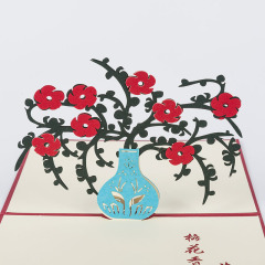 amazon hot custom birthday cards 3d thank you pop up flower cards for gift