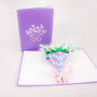 OEM christmas birthday gift laser cut handmade 3d popup christmas cards