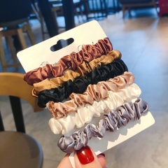 Wholesale Europe and the United States ins bulk hair accessories set elegant satin silk hair rope