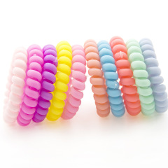 High quality no metal no damage no crease Telephone Wire Hair Ties for girls