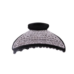 Wholesale Korean black plastic hair accessories jewelry full diamonds rhinestones large hair claw clips for women
