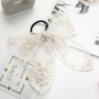 Amazon hot sale custom whosale summer girls lace elastic bow hair ties Amazon hot sale custom whosale summer girls lace elastic bow hair ties