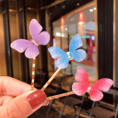 wholesale custom amazon ins hot girls colorful beauty butterfly hair pin