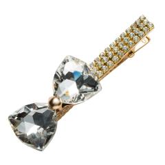 Victoria Baroque vintage Simple hair pin non-slip diamond bow barrette for women