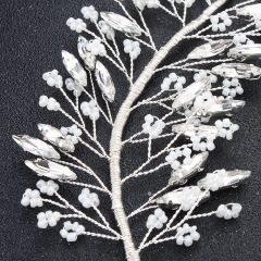 Cheap Wedding accessories pearl crystal leaf bridal Hairbands hair combs