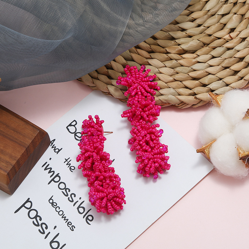 New style fashion folk-custom alloy benads long handmade earrings for women New style fashion folk-custom alloy benads long handmade earrings for women