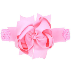 2019 Winter design Christmas big bow knot baby girl's hair band for kids hair accessories