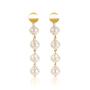 Fashion jewelry women alloy gold plated irregular simulate freshwater pearl earrings Fashion jewelry women alloy gold plated irregular simulate freshwater pearl earrings