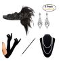 Flapper Great Gatsby Inspired party Halloween sets 1920s flapper headband