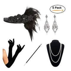 Flapper Great Gatsby Inspired party Halloween sets 1920s flapper headband Flapper Great Gatsby Inspired party Halloween sets 1920s flapper headband