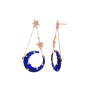 2019 Wholesale lovely silver gold half shape sailor moon star earring