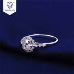Wedding rose Gold Ring Light Weight 18k 14k sliver Gold Jewelry diamond engagementdia Ring