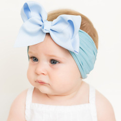 2020 Spring big bow knotted hairbands for girls kids hair accessories