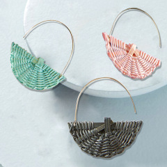 Wholesale new fashion accessories creative alloy rattan women earrings Wholesale new fashion accessories creative alloy rattan women earrings