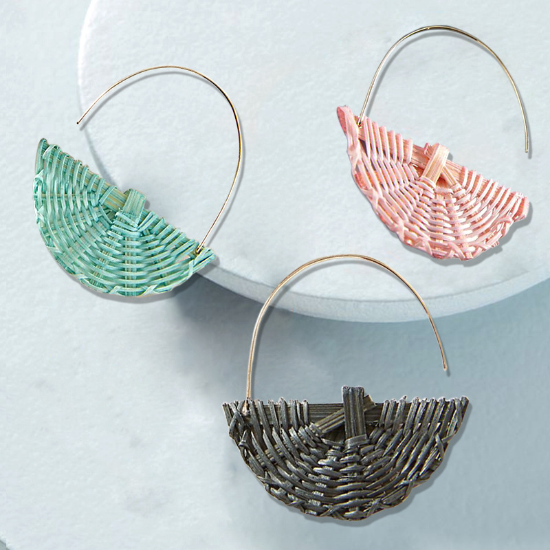 Wholesale new fashion accessories creative alloy rattan women earrings Wholesale new fashion accessories creative alloy rattan women earrings