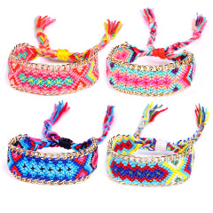 Amazon Selling Beach Bohemia Friendship Chain Colorful Hand Woven Bracelets Amazon Selling Beach Bohemia Friendship Chain Colorful Hand Woven Bracelets