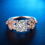 Newest Jewelry Shinny Round Cubic Ring Silver Plated Full Crystal Rings For Women Wedding Engagement Newest Jewelry Shinny Round Cubic Ring Silver Plated Full Crystal Rings For Women Wedding Engagement