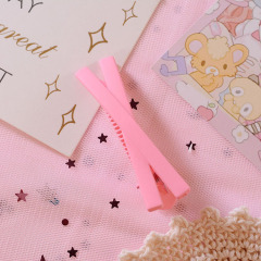 Korean colorful fashion ins plastic hair pins clip girls accessories
