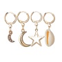 2019 Art deco fashion jewelry for women gold moon star conch sea shell earrings 2019 Art deco fashion jewelry for women gold moon star conch sea shell earrings