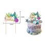 Wholesale Birthday glitter gold cake topper balloons Mermaid Party Supplies