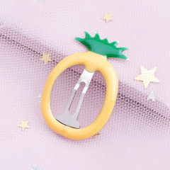Children's Hair Accessories Pineapple apple Fruit Hairpin Hair Side Clip for Kids Wholesale