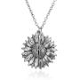 Fashion Women Jewelry Openable Pendant Personalized Letters Name Custom Sunflower Necklaces Fashion Women Jewelry Openable Pendant Personalized Letters Name Custom Sunflower Necklaces
